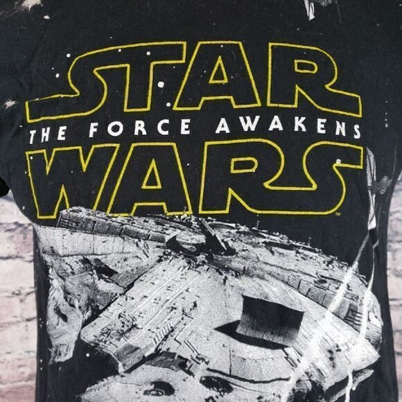 Star Wars Millennium Falcon Tshirt Black Medium - Picture 2 of 4